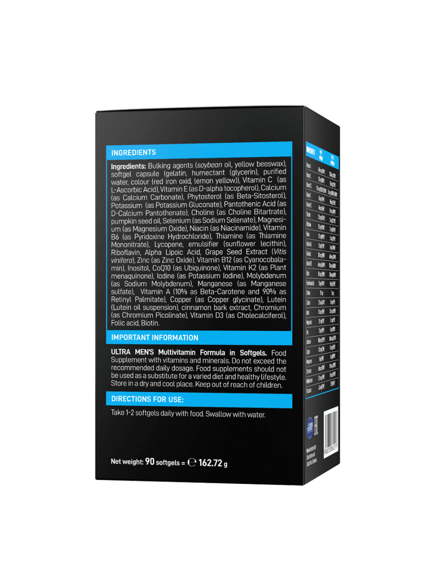 Витаминный комплекс VP Laboratory Ultra Ultra Men's Sport Multivitamin Softgel 90 капсул