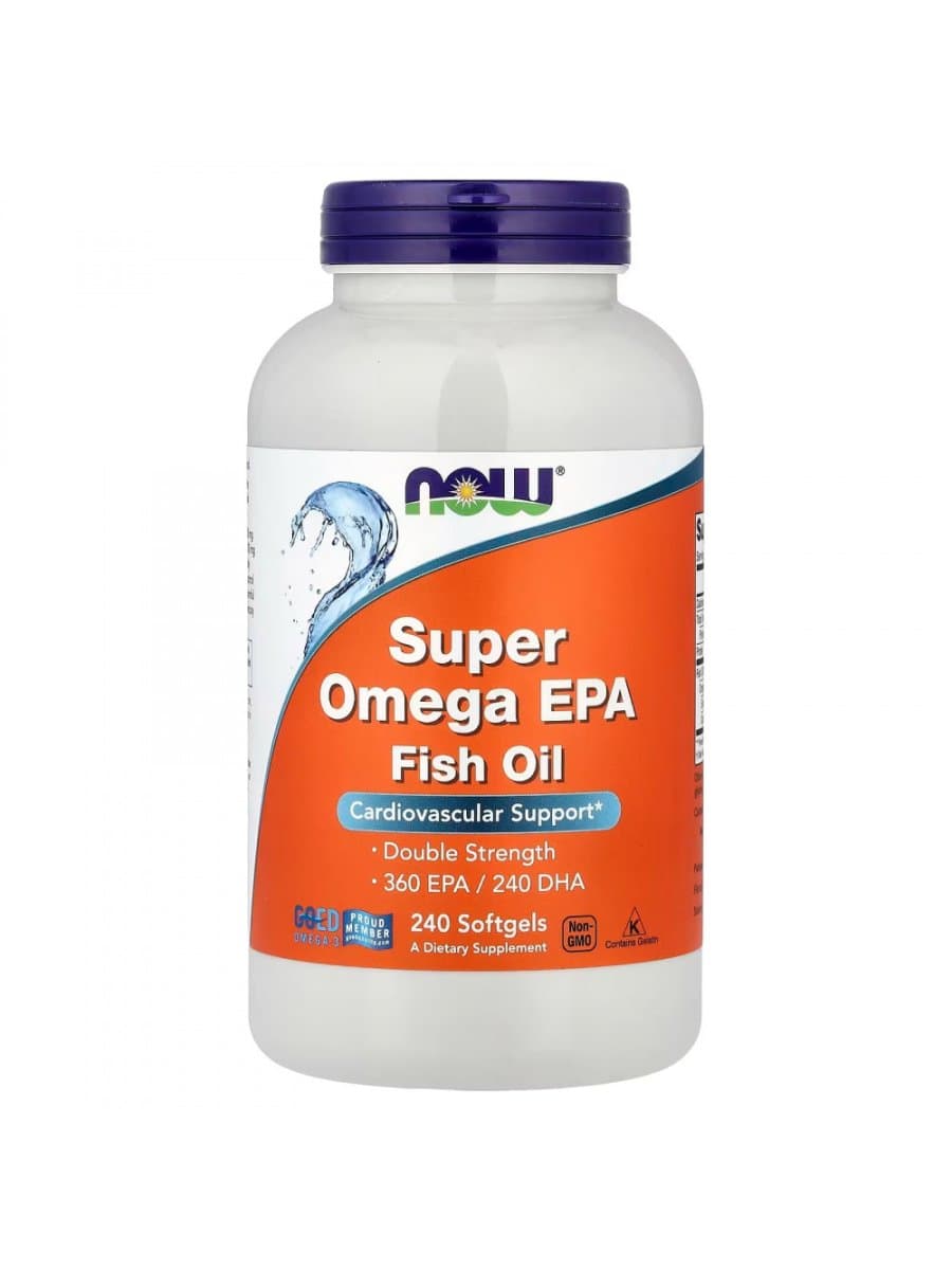 Омега кислоты Now Super Omega EPA 240 капсул