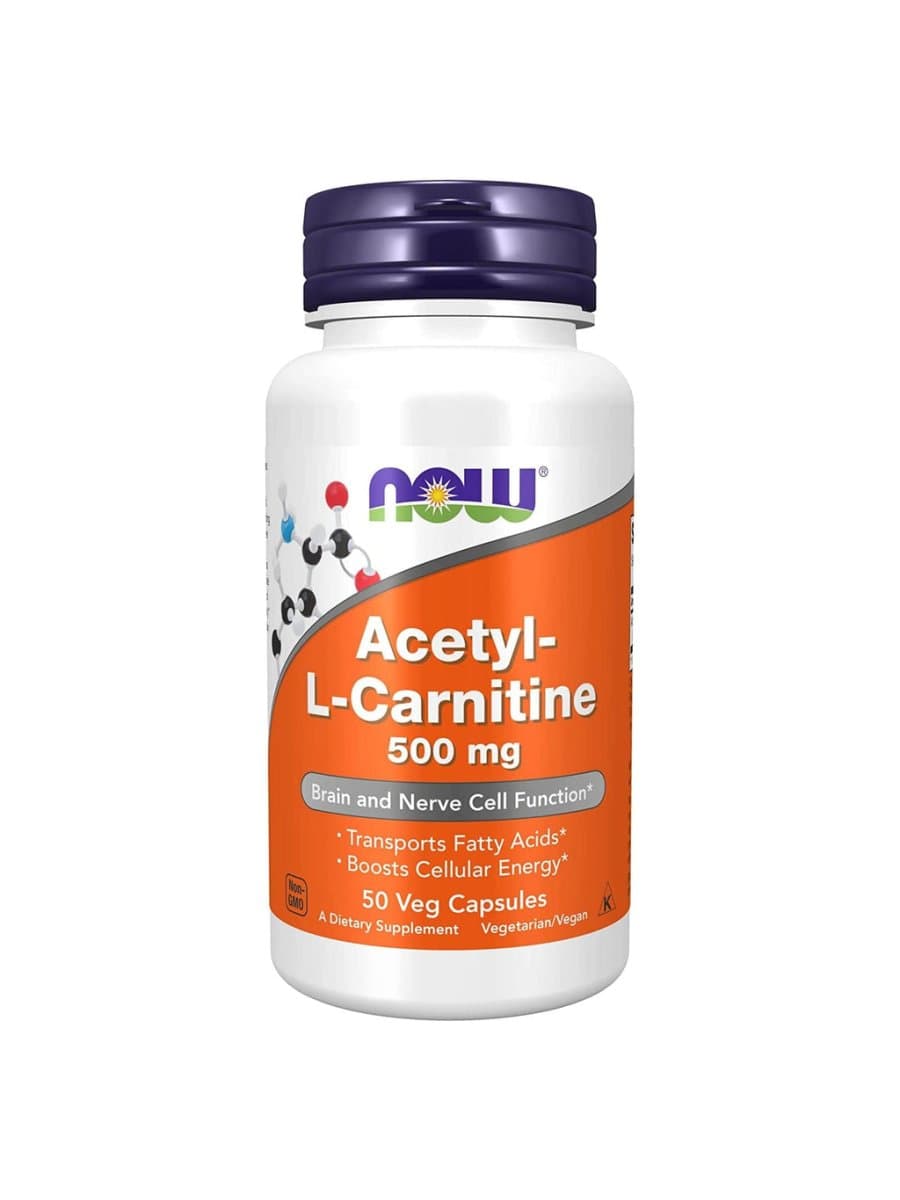L-Карнитин Now Acetyl L-carnitine 500 mg 50 капсул