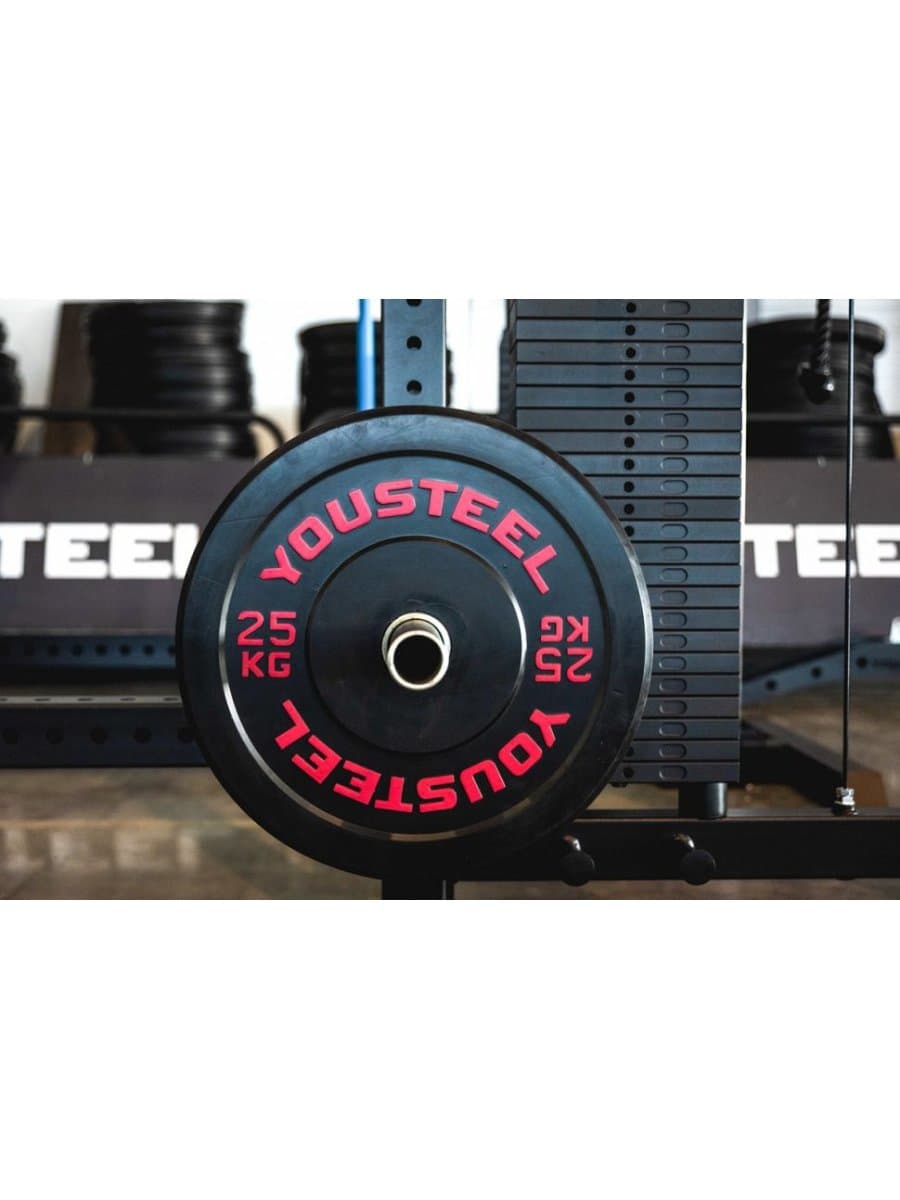 Диск каучуковый для штанги Yousteel 10 кг
