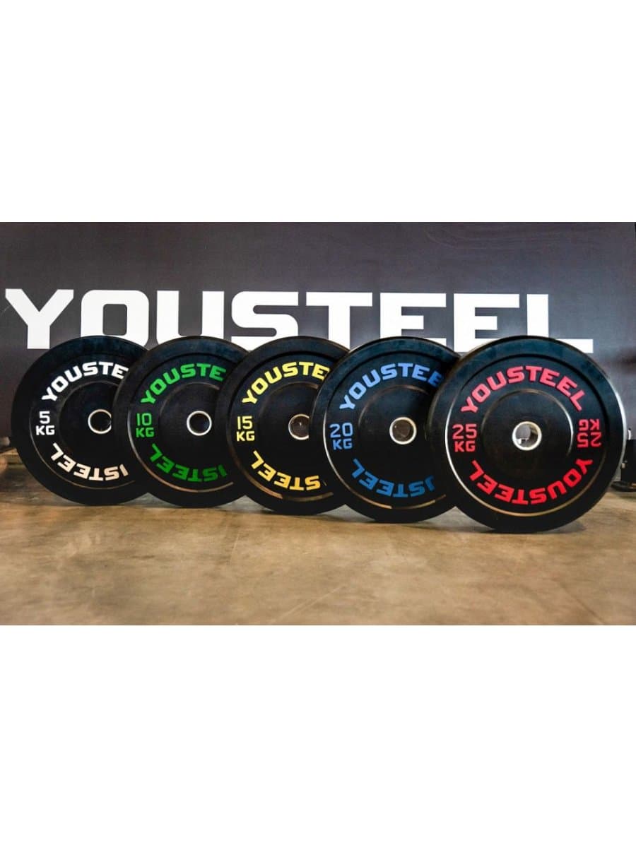 Диск каучуковый для штанги Yousteel 10 кг