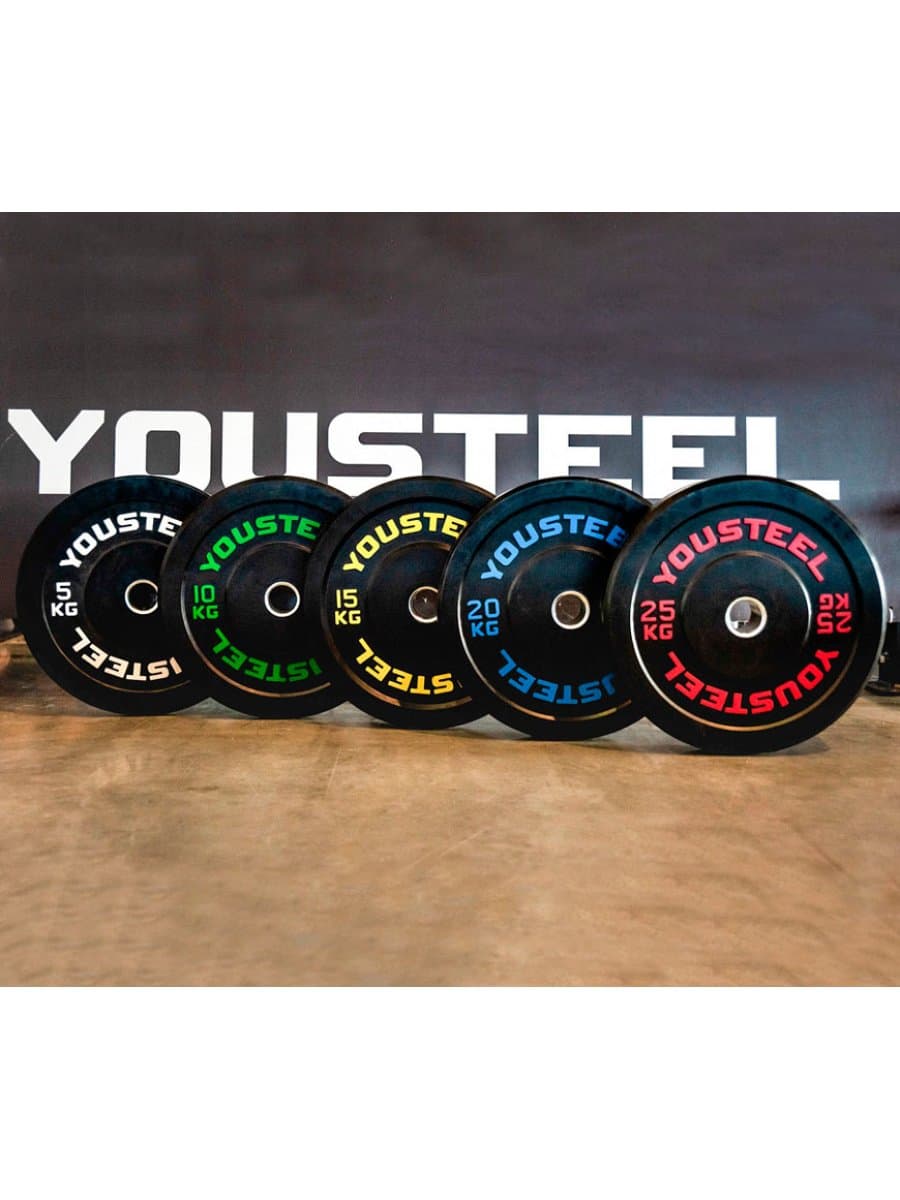 Диск каучуковый для штанги Yousteel 20 кг