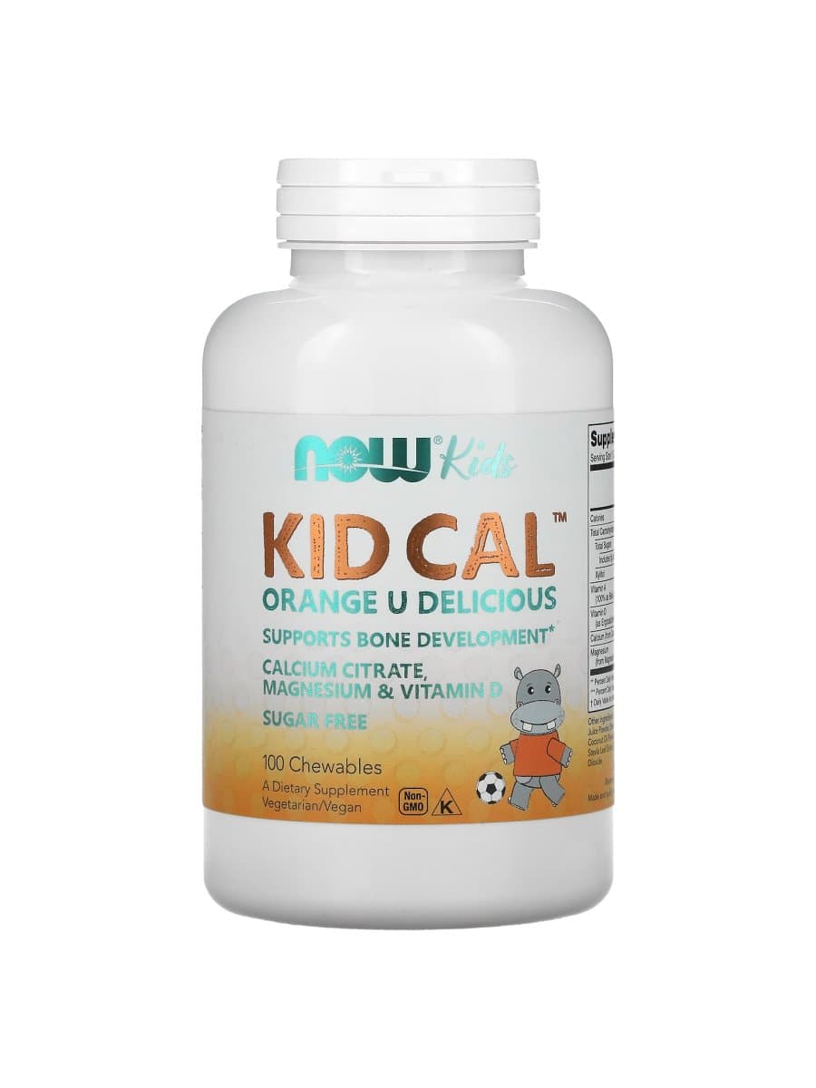Витаминный комплекс Now KID-CAL CHEWABLE CALCIUM 100 таблеток