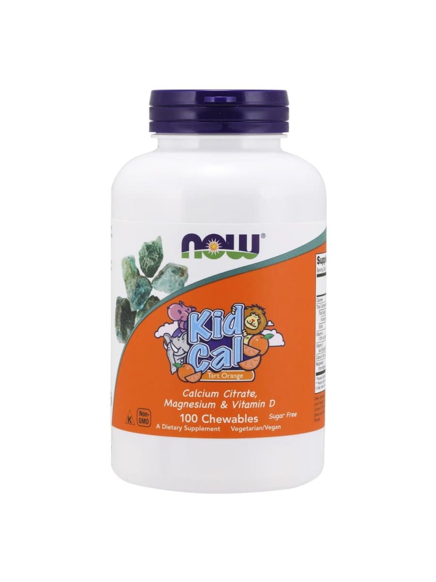 Витаминный комплекс Now KID-CAL CHEWABLE CALCIUM 100 таблеток