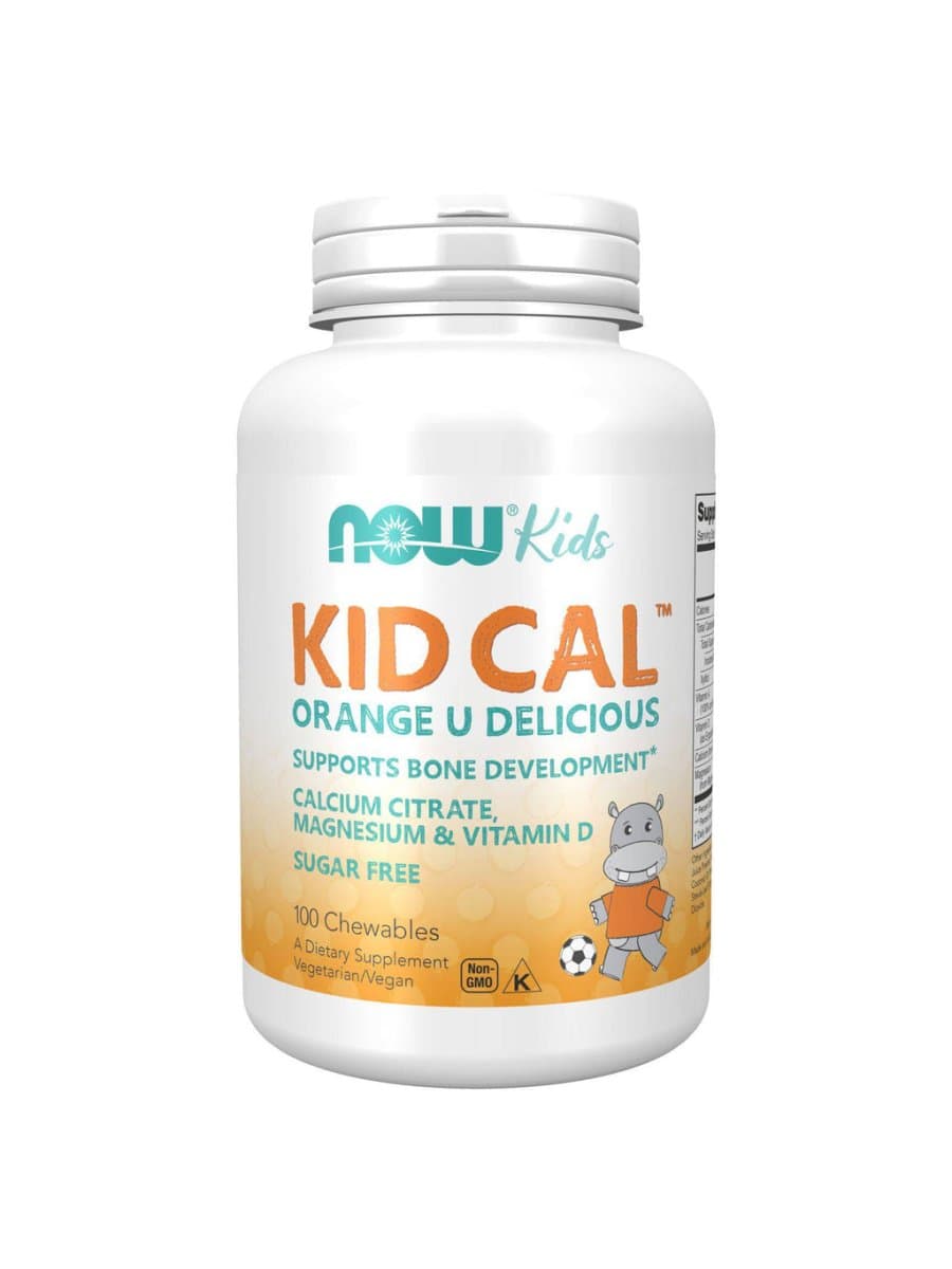Витаминный комплекс Now KID-CAL CHEWABLE CALCIUM 100 таблеток