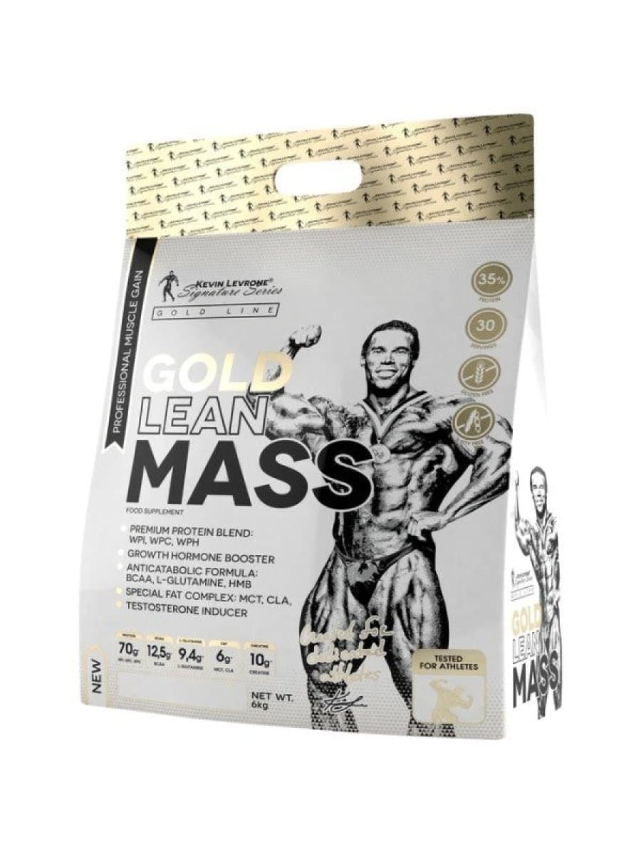 Гейнер Kevin Levrone Gold Lean Mass 6 kg. 6000 гр.
