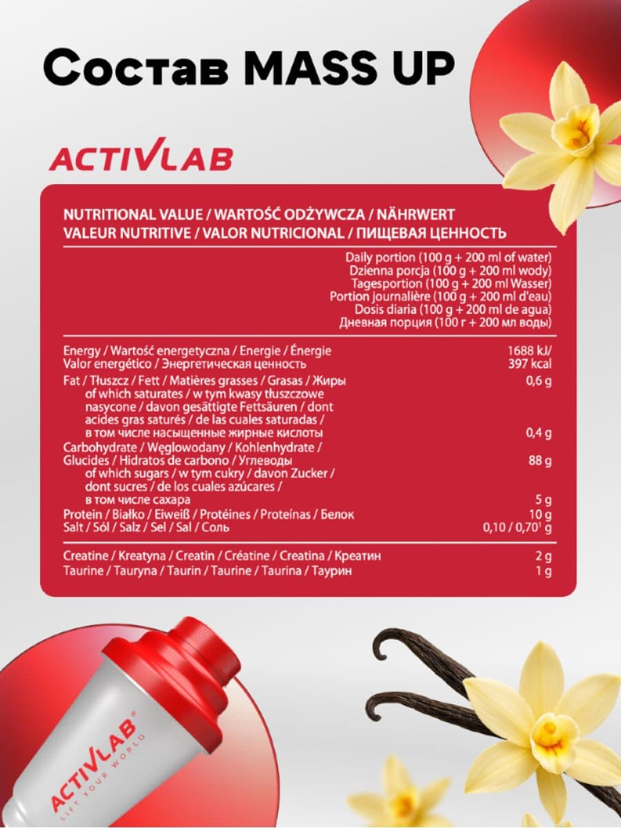 Гейнер Activlab Mass Up 3000
