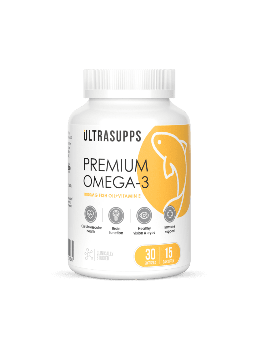 Омега кислоты ULTRASUPPS Premium Omega-3 30 капсул