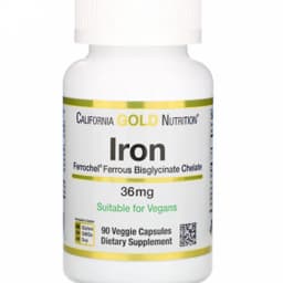 Витаминный комплекс California Gold Nutrition, Железо 36 mg 90 таблеток