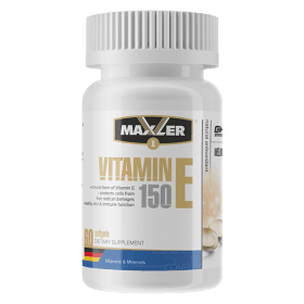 Витаминный комплекс Maxler Vitamin E Natural form 150mg 60 капсул