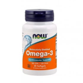 Омега кислоты Now Омега-3 30 капсул