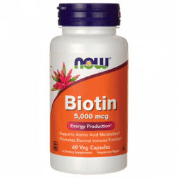 Витаминный комплекс Now Biotin 5000 mcg 60 капсул