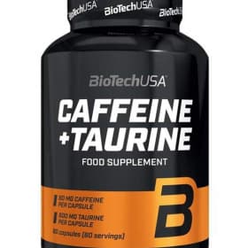 Предтренировочный комплекс BioTech Caffeine and taurine (Power Force) 60 капсул