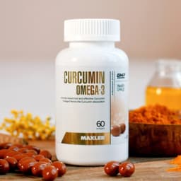 Омега кислоты Maxler Curcumin Omega 3 60 капсул