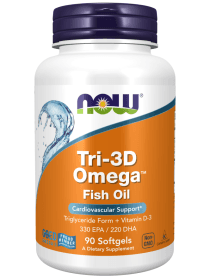 Омега кислоты Now TRI-3D OMEGA 90 капсул