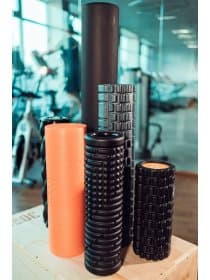 Цилиндр массажный Original FitTools 33 x 14 см черный двойной