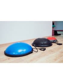 Полусфера Original FitTools гимнастическая надувная R2 с эспандерами и насосом