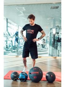 Тренировочный мяч Original FitTools Wall Ball Deluxe 10 кг