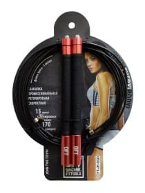 Скакалка Original FitTools профессиональная регулируемая скоростная FT-JR-SQD