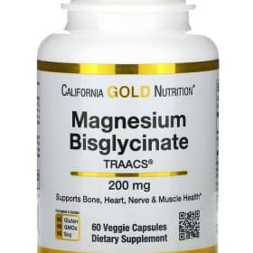 Витаминный комплекс California Gold Nutrition бисглицинат магния 60 капсул