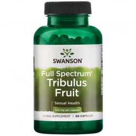 Бустер тестостерона Swanson Full-Spec Tribulus Fruit 500 mg 90 капсул
