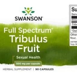 Бустер тестостерона Swanson Full-Spec Tribulus Fruit 500 mg 90 капсул