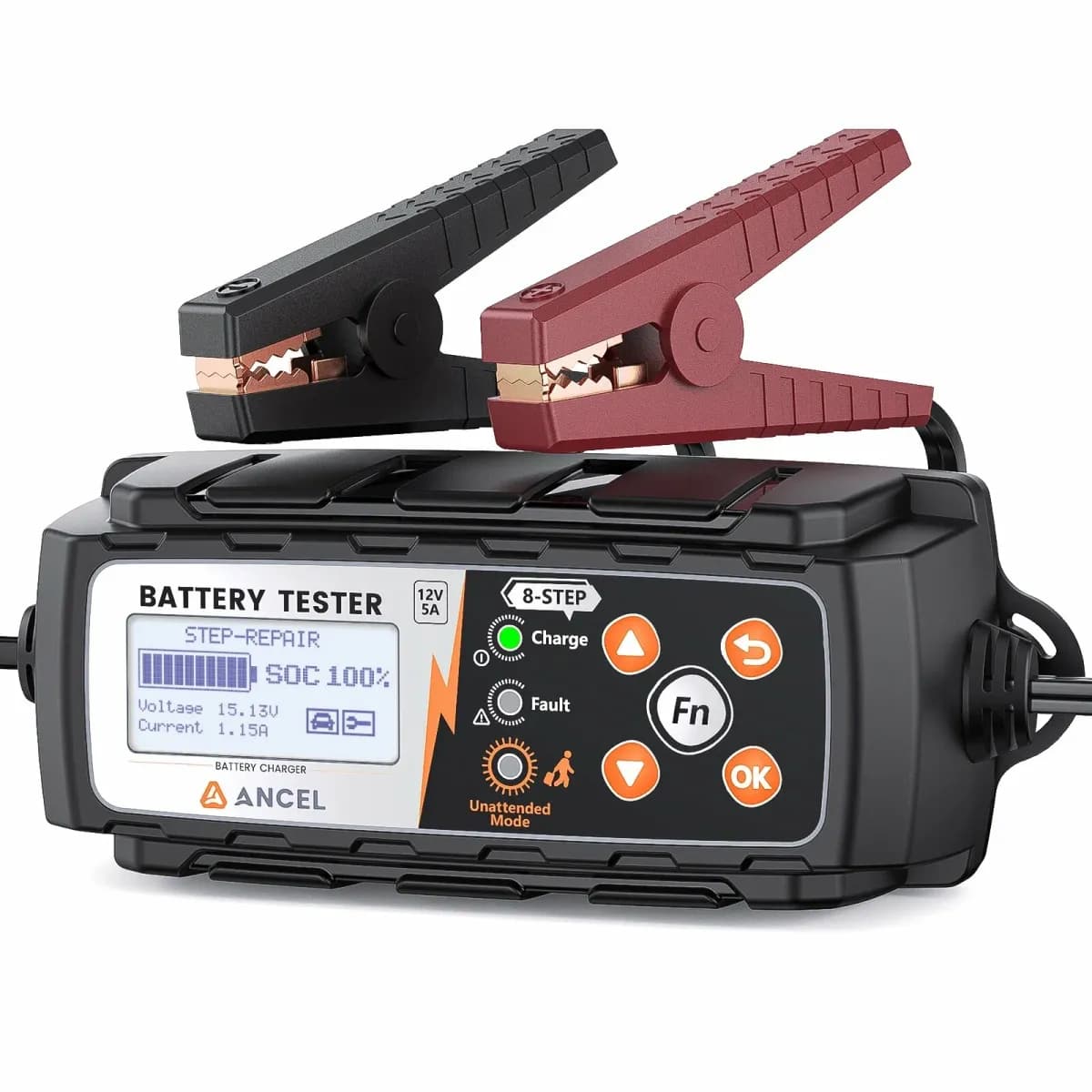 ANCEL BT521 умное зарядное устройство для 12В аккумуляторов