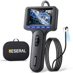 Эндоскоп автомобильный с экраном Jeseral JS260-28D, 360 градусов, с гибкой 6,2-мм камерой, с 2-сторонней артикуляцией и 2,8-дюймовым дисплеем