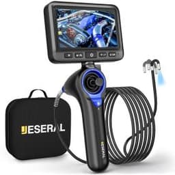 Эндоскоп автомобильный с экраном Jeseral JS460-DT, 360 градусов, с гибкой 6,2-мм камерой, с 4-сторонней артикуляцией и 5-дюймовым дисплеем