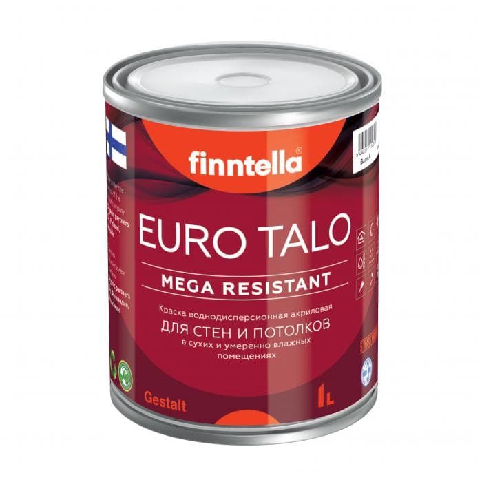 Краска интерьерная Gestalt EURO TALO Матовая (светлые тона) 3л
