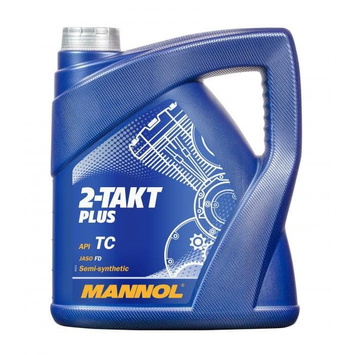 Масло моторное для 2-х тактных двигателей MANNOL 2-TAKT PLUS 4л