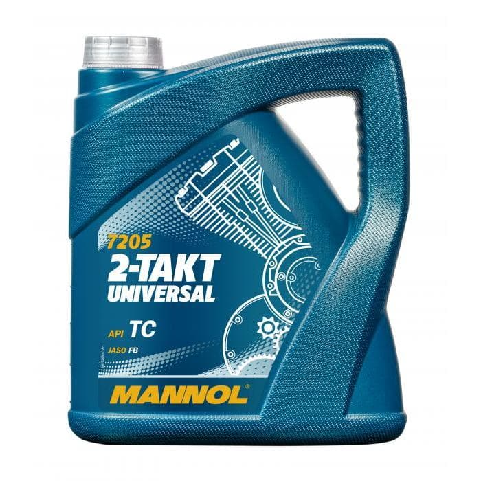Масло моторное для 2-х тактных двигателей MANNOL 2-TAKT UNIVERSAL 4л
