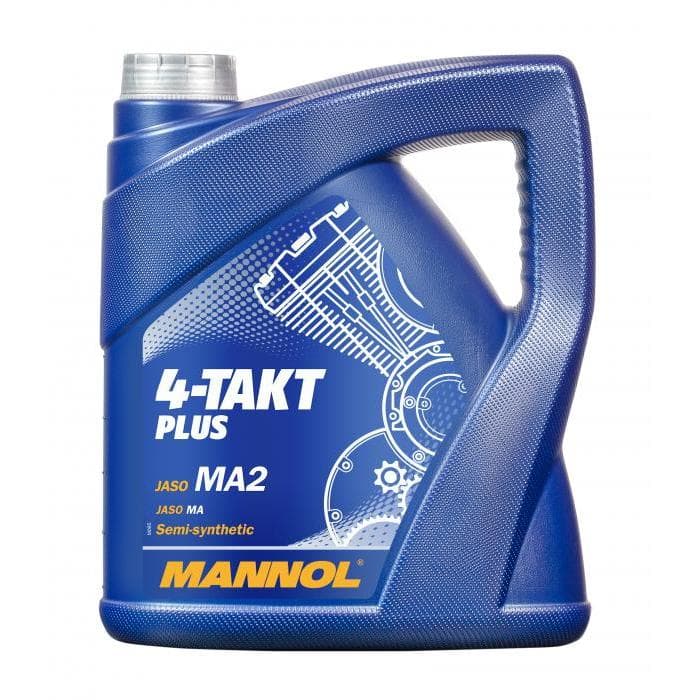 Масло моторное для 4-х тактных двигателей MANNOL 4-TAKT PLUS SAE 10W-40 4л