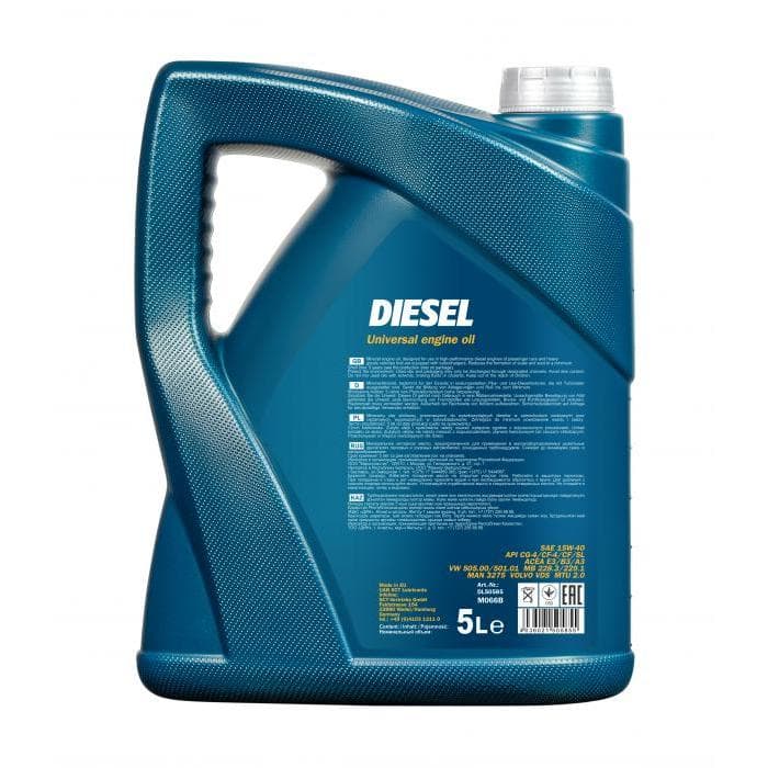 Минеральное моторное масло MANNOL DIESEL SAE 15W-40 5л
