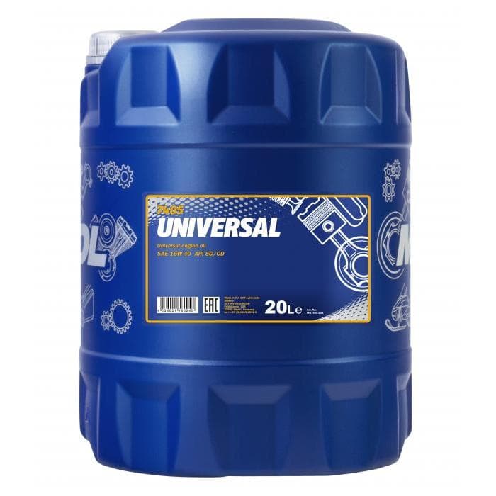 Минеральное моторное масло MANNOL UNIVERSAL SAE 15W-40 20л