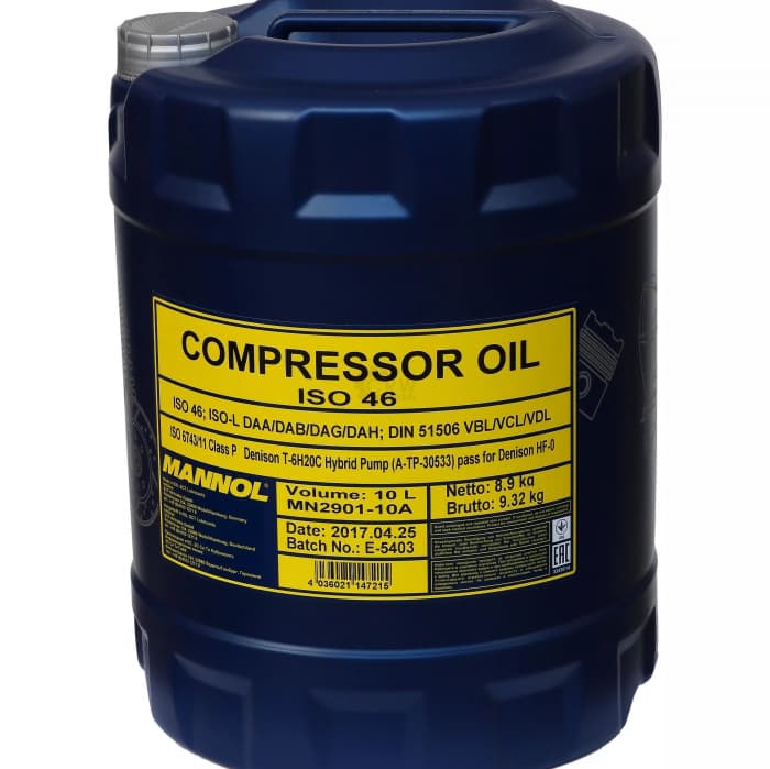Компрессорное масло Mannol Compressor Oil ISO 46 10л