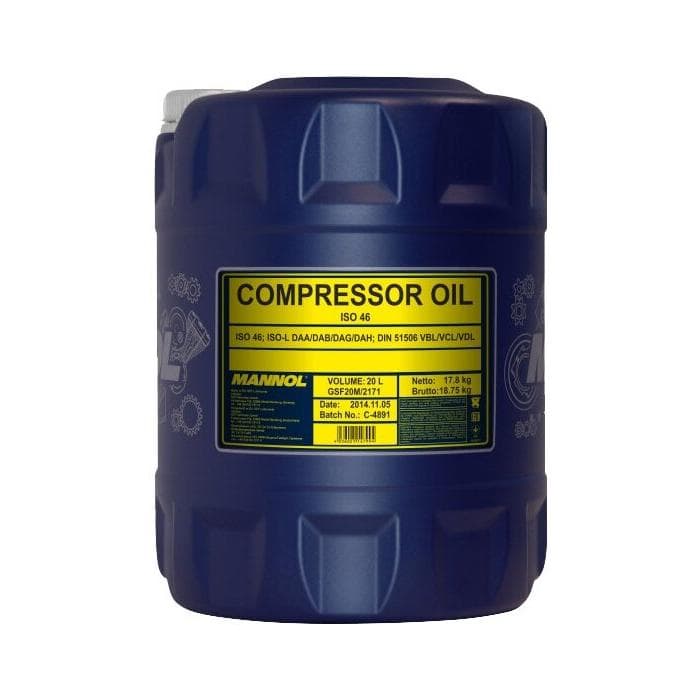 Компрессорное масло Mannol Compressor Oil ISO 46 20л