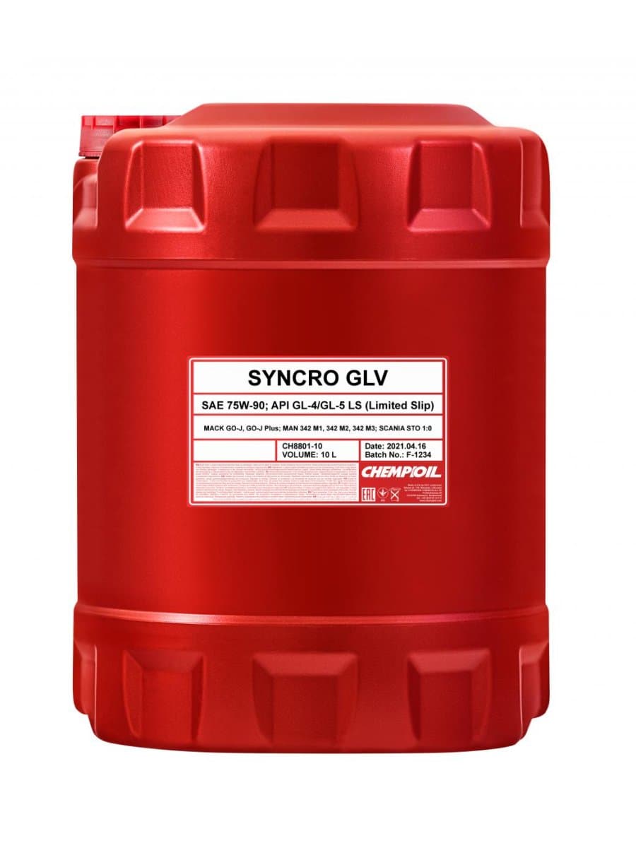 Масло трансмиссионное Chempioil Syncro GLV SAE 75W-90 10л Plastic