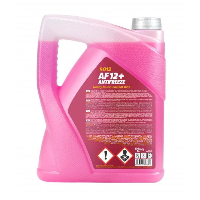 Антифриз MANNOL AF12+ (-40°C красный) 5л