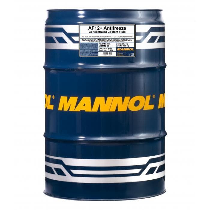 Антифриз MANNOL AF12+ (концентрат красный) 60л