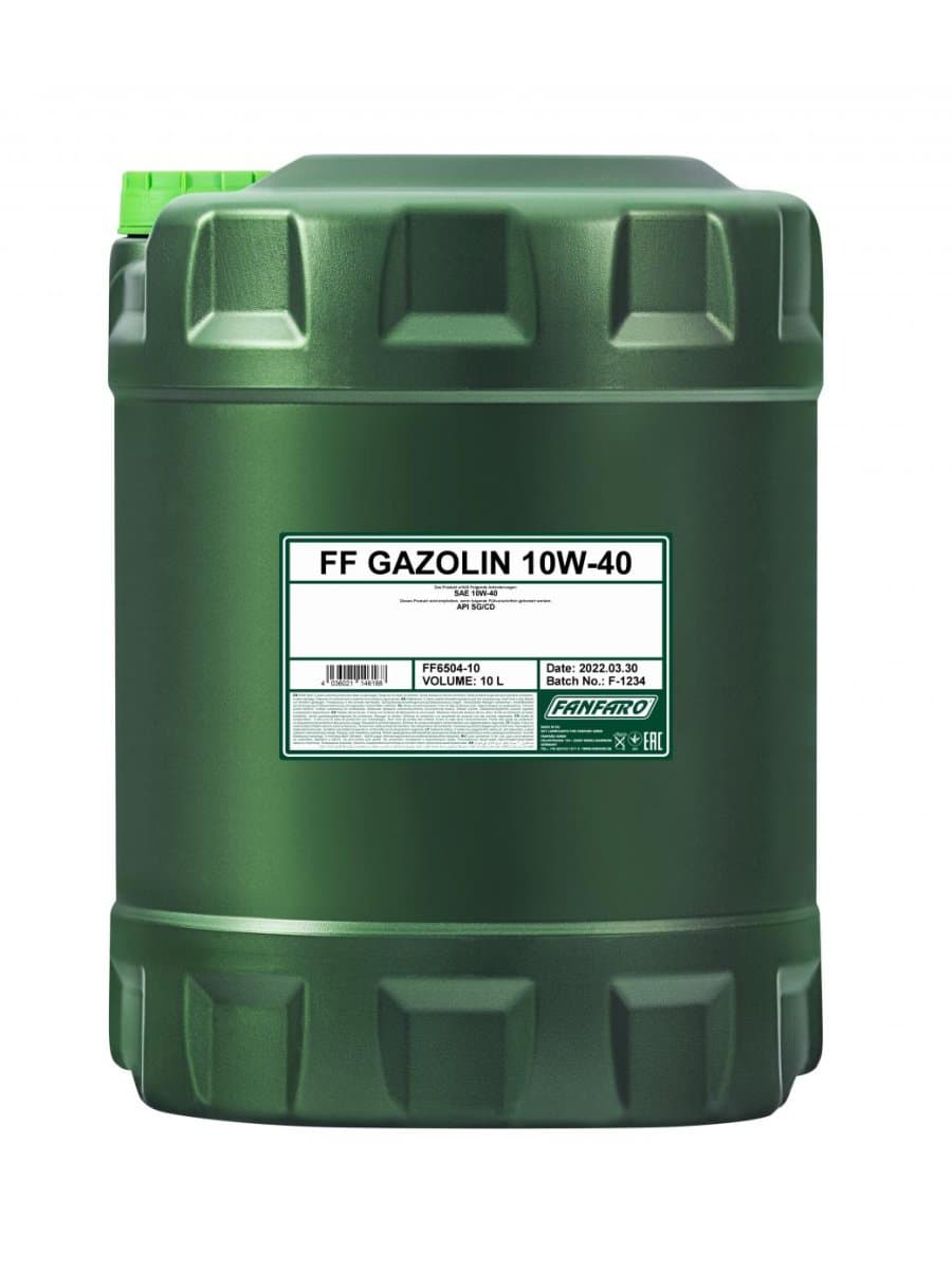 Полусинтетическое моторное масло Fanfaro Gazolin SAE 10W-40 10л