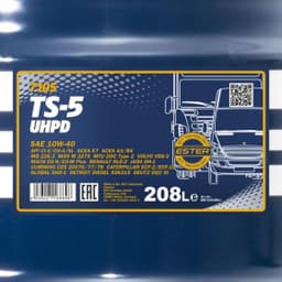 Масло моторное для тракторов MANNOL UHPD TS-5 SAE 10W-40 208л