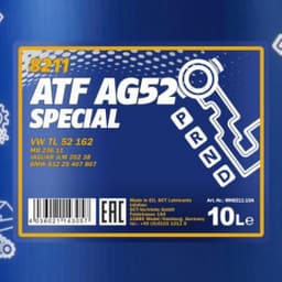 Трансмиссионное масло MANNOL ATF AG52 AUTOMATIC SPECIAL 10л
