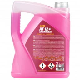 Антифриз MANNOL AF12+ (-40°C красный) 5л