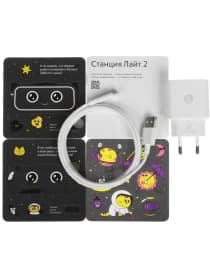 Яндекс станция Лайт 2 Без часов (Черный/Зеленый)