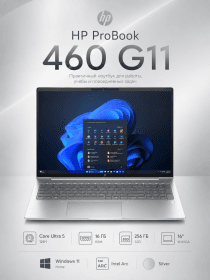 Ноутбук HP ProBook 460 G11 Core Ultra 5 125H 16GB 256GB SSD 16" Silver