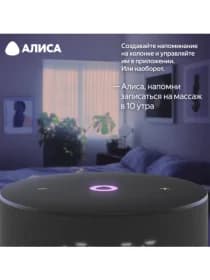 Умная колонка Яндекс Станция Мини 3 (с часами) (Черный)
