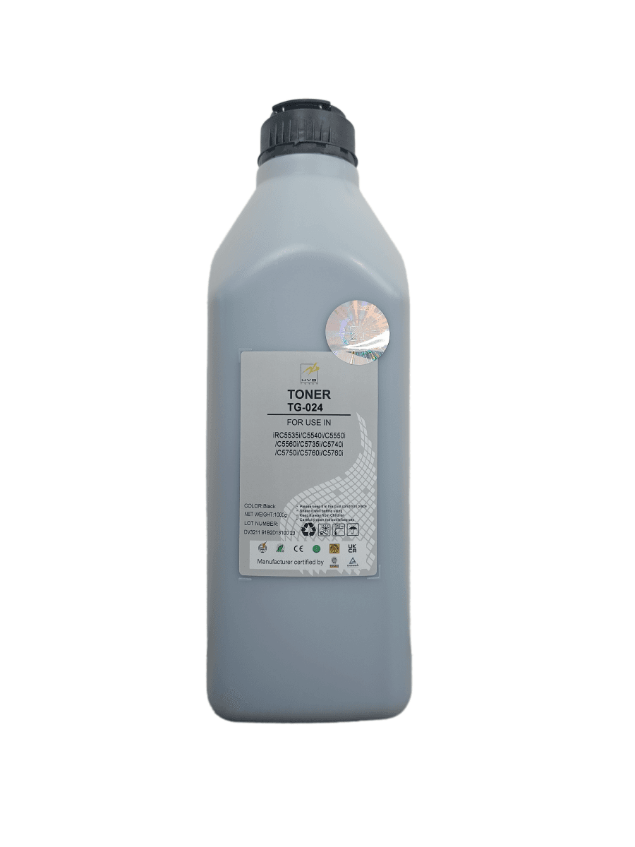 Тонер TG-024 для CANON iR ADVANCE C55XX/C57XX (HYB) Black, 1000г/бут.