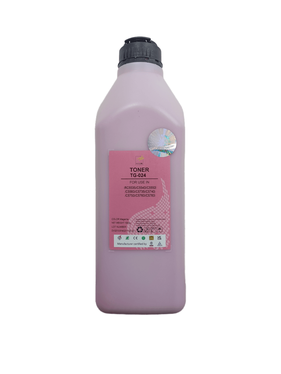 Тонер TG-024 для CANON iR ADVANCE C55XX/C57XX (HYB) Magenta, 1000г/бут.