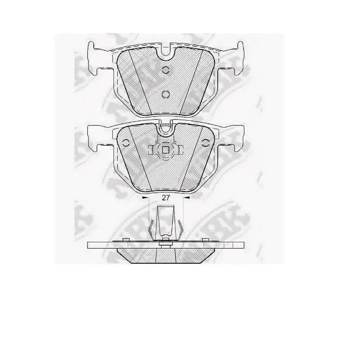 Тормозные колодки задние NIBK PN0093